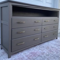 ✨Refinished Wood Tv Stand Dresser - 