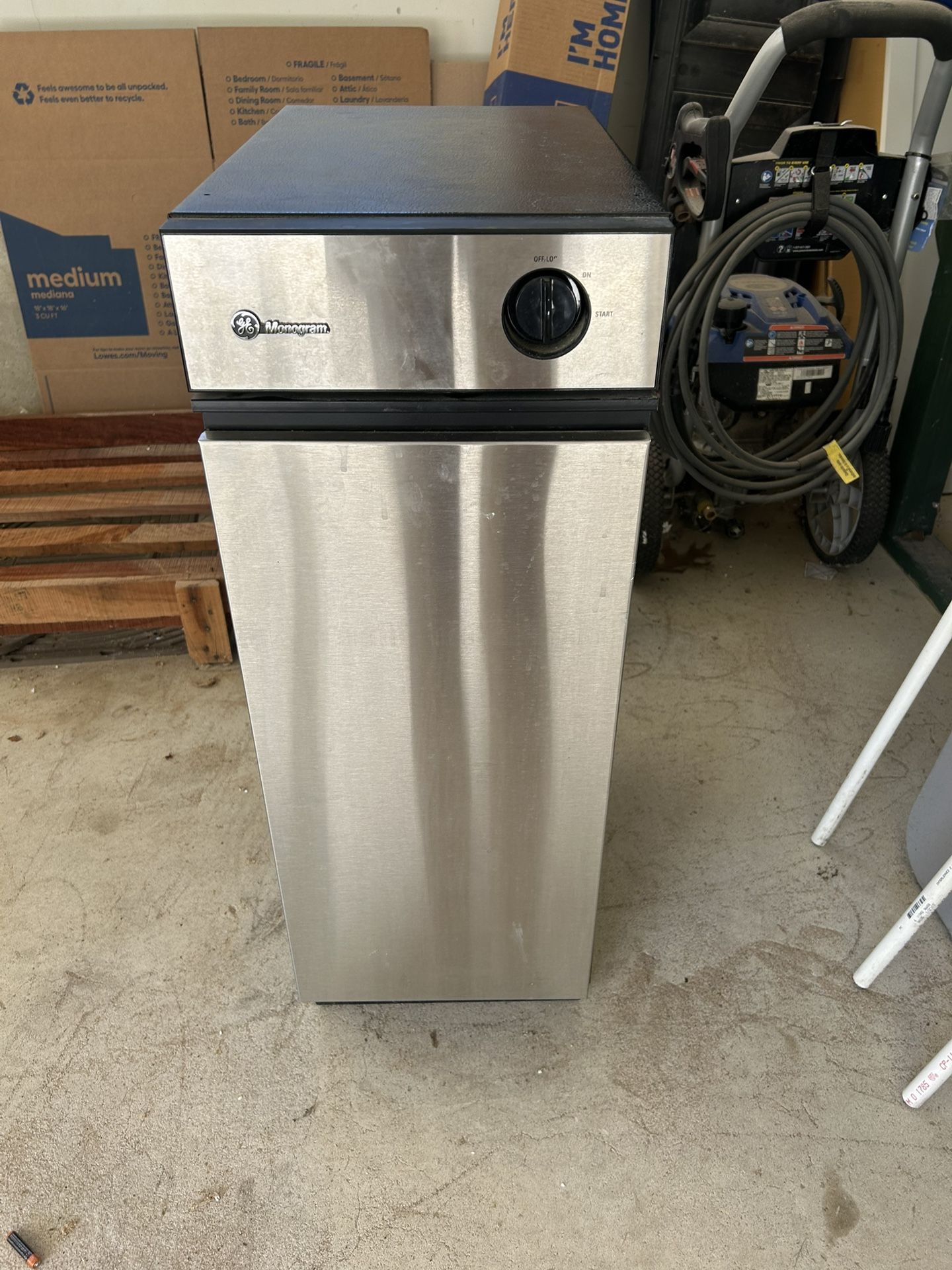 GE Monogram trash compactor. Never Used.
