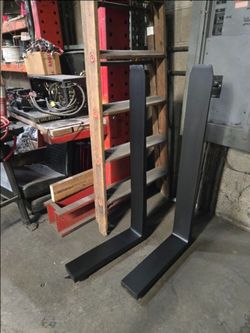 Good used Pair of Class 2 Forklift Forks — 42″