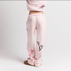 SKIMS pink angel straight leg pant— Valentines Day 2025, S