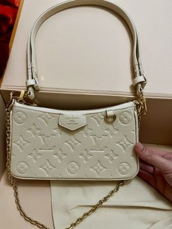 Authentic Louis Easy Pouch On Strap Cream Brand New In Box