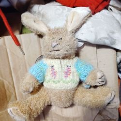 Goffa Plush Brown Easter Bunny Plush 