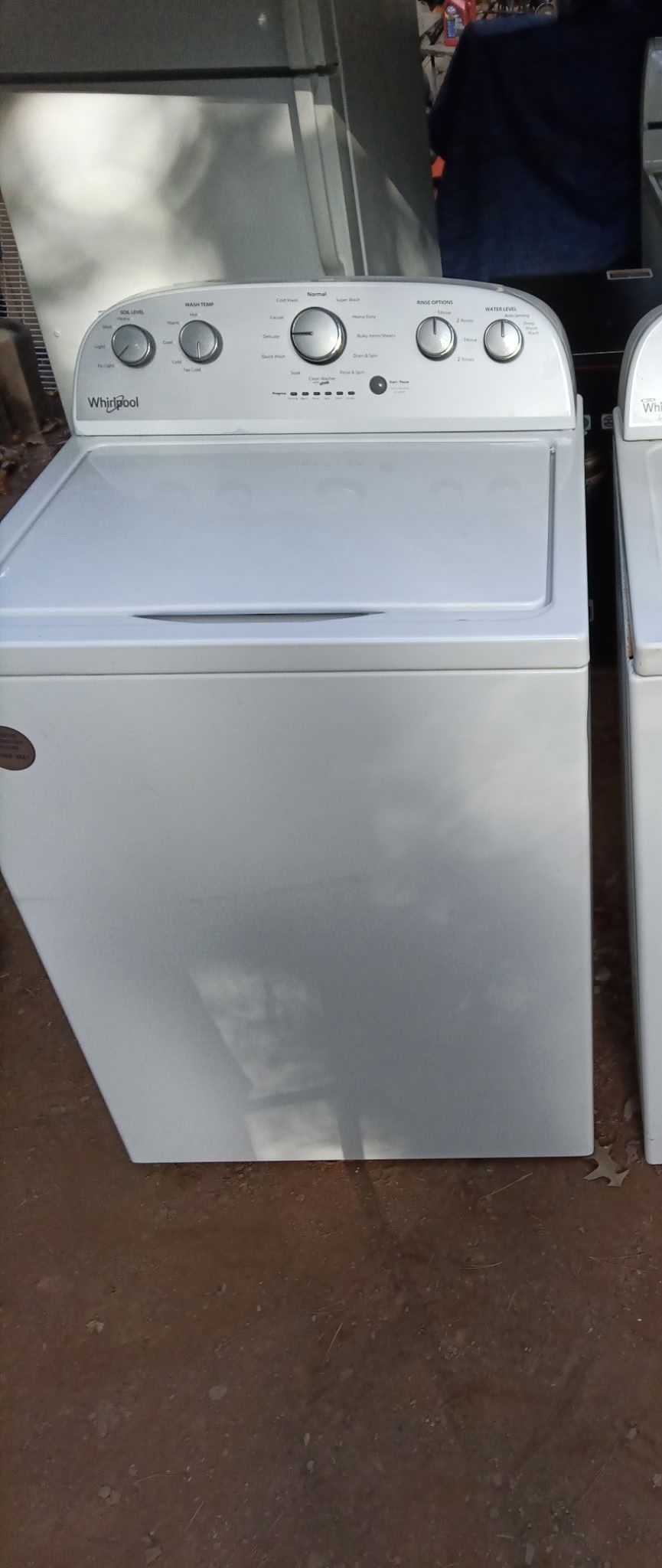 White Whirlpool Washing Machine