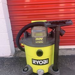 40 V Ryobi, wet and dry shop vac battery not included