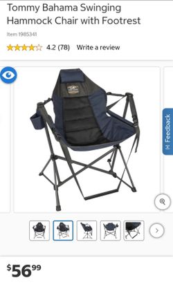 Tommy Bahama Swinging Hammock Chair with Footrest $45