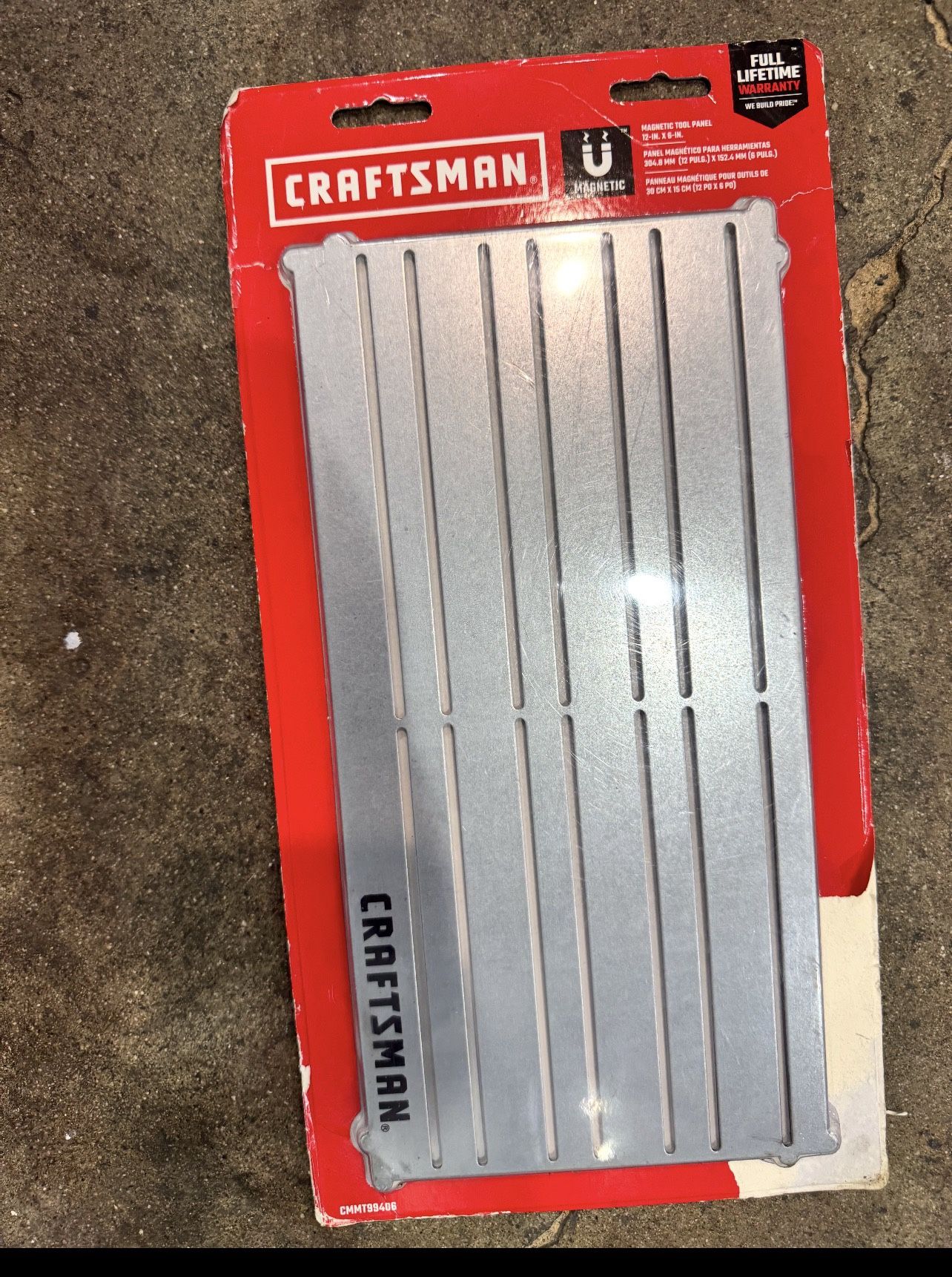 CRAFTSMAN Tool Storage Magnetic Backing, 12 Inch x 6-Inch (CMMT99406)