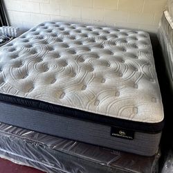King Size Mattress Serta Perfect Sleeper Pillow Top 14” Inches New From Factory Wrapped in Plastic Same Day Delivery 