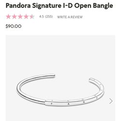 Mother’s Day Pandora Signature I-D Open Bangle 