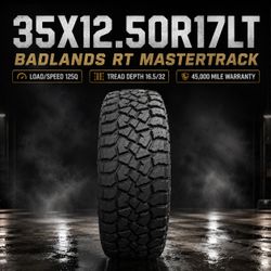 🔥 35X12.50R17LT BADLANDS RT MASTERTRACK Tires 🔥