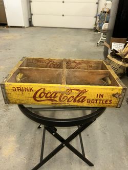 vintage wooden Coca-Cola crate