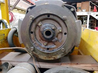 High thrust hollow shaft pump motor