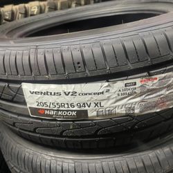 205/55R16 hankook 205/55/16  NEW  set of matching 4 tires 130$ EACH TIRE plus tax.  Mount balance included!!!  Wheel alignment available but not inclu