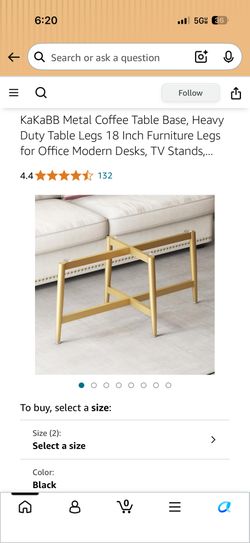 Modern Metal Coffee Table Legs(Brand New)