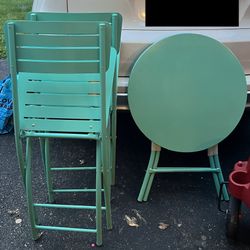 Metal Table And Chairs