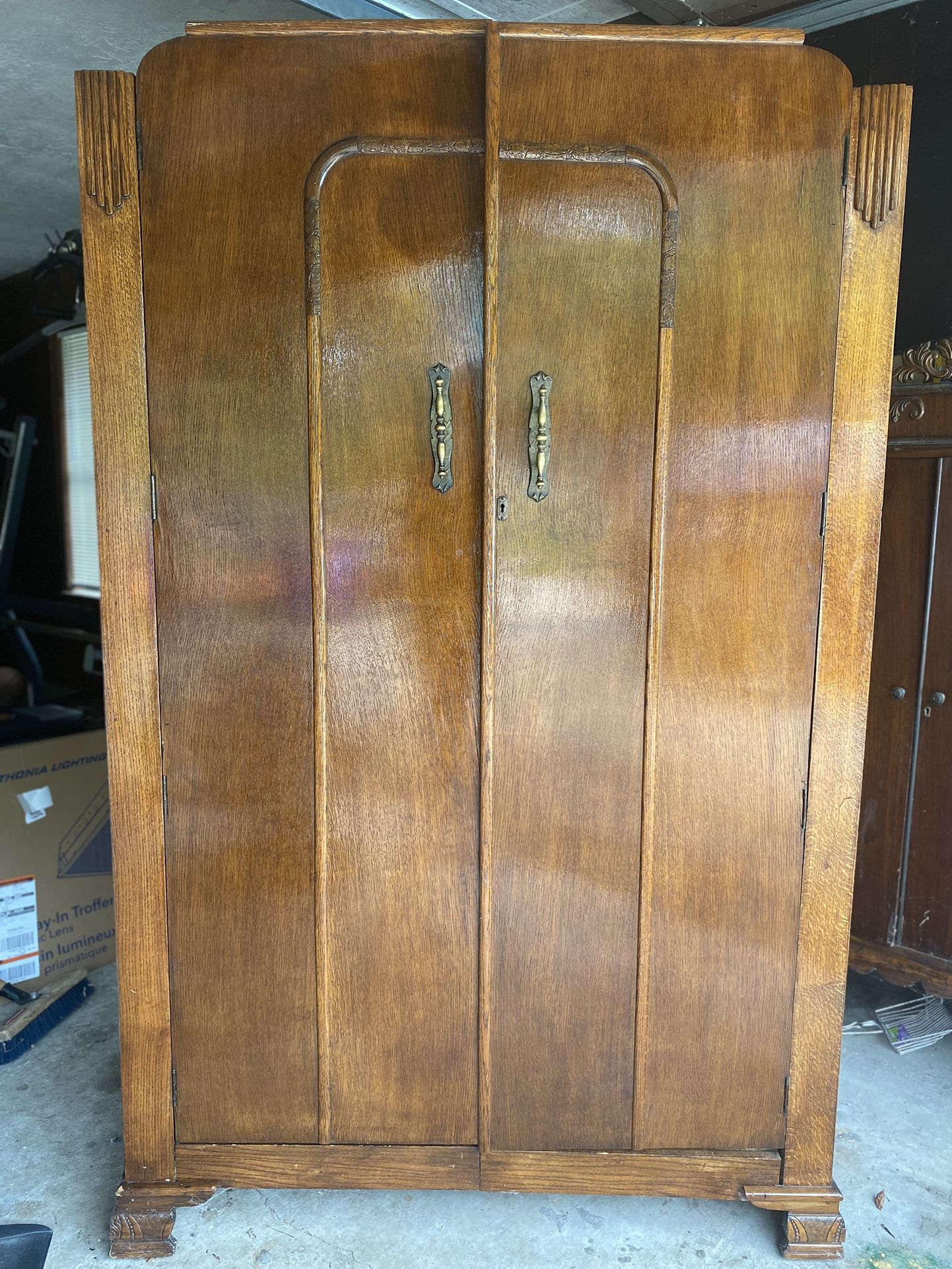 Art Deco Armoire TV Cabinet