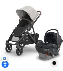 NEW! Uppababy Vista V3 Savannah/Jake Mesa V2 Travel system