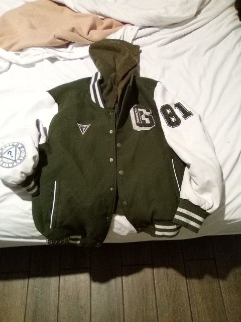 Guess Green Stripes Jacket