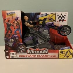 New Wwe Undertaker Figure w Motorcycle Breakaway Play