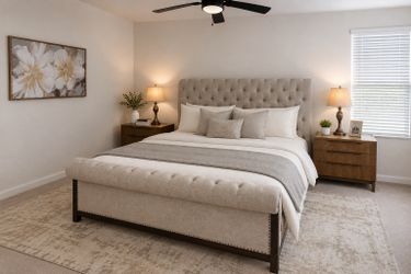 King Bedroom Set Solid Wood with Marble Tops nightstands