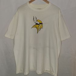 Reebok Vikings Favre White Short Sleeve T-Shirt Size XL