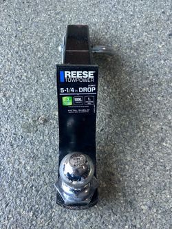 Reese Towpower 2” Trailer Hitch Ball Mount – 5-1/4” Drop