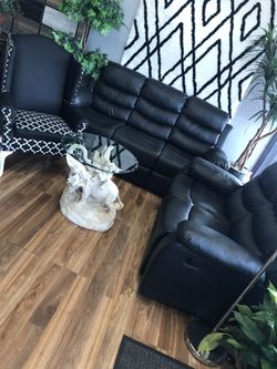 Living room reclining Couch and loveseat