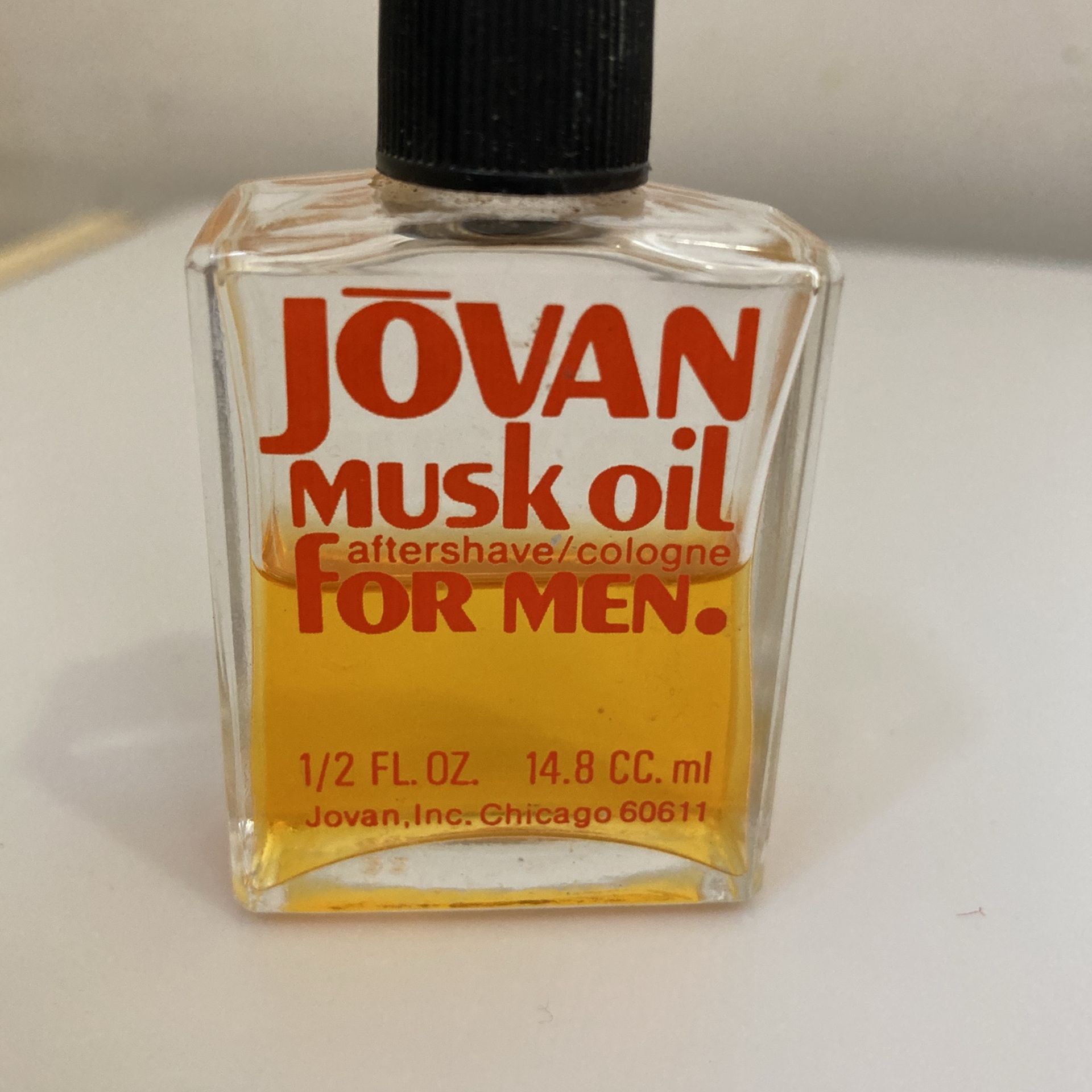 Vintage Jovan Musk Oil For Men Aftershave/Cologne 0.5 Oz