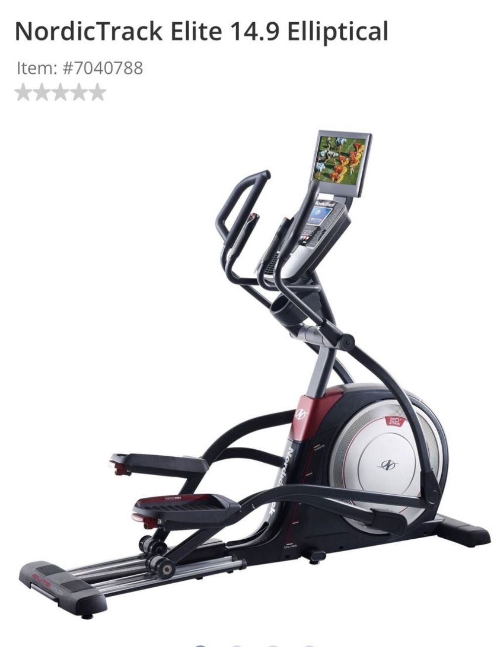 NordicTrack Elite 14.9 Elliptical Machine