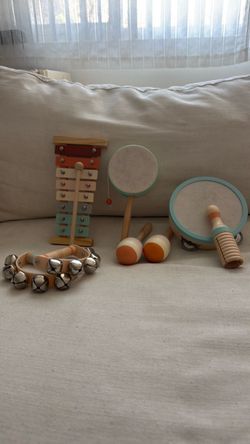 Kids Wooden Musical Instruments Set