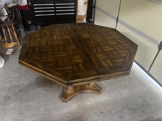Expandable Vintage Dining & Gaming Table