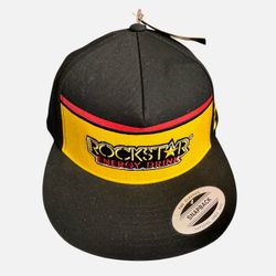 Rockstar Energy Drink Rockstar Race Snapback Black & Yellow NWT Snapback Hat NEW