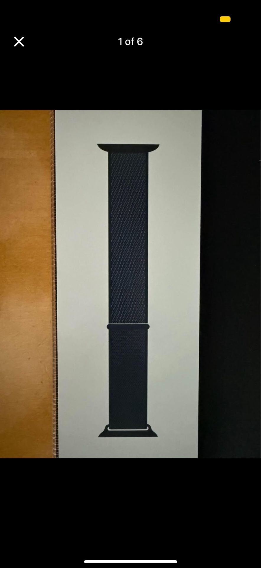 Genuine Apple Watch 10 X Ink Black Sports Loop Band 42mm S/m