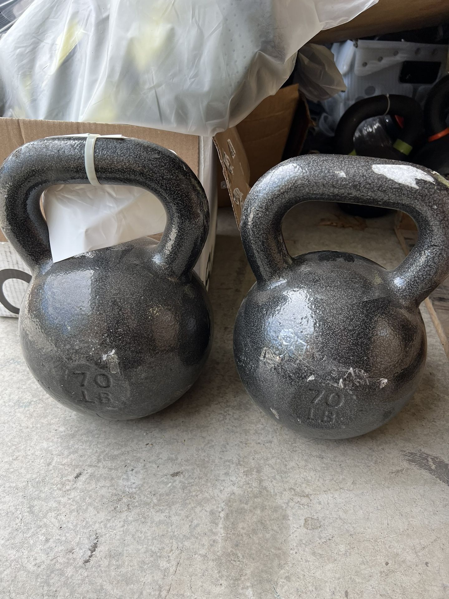 70LB CAP BARBELL Kettlebell Weight Pair