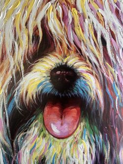 Dog On Canvas