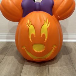 Disneyland Minnie Halloween Pumpkin Light Up