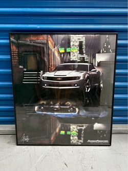 Camaro Poster Framed