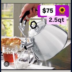 Tetera Acero Inoxidable  Especial $75.00 De 2.5 Acero Inoxidable Princess House Ventas Finales 