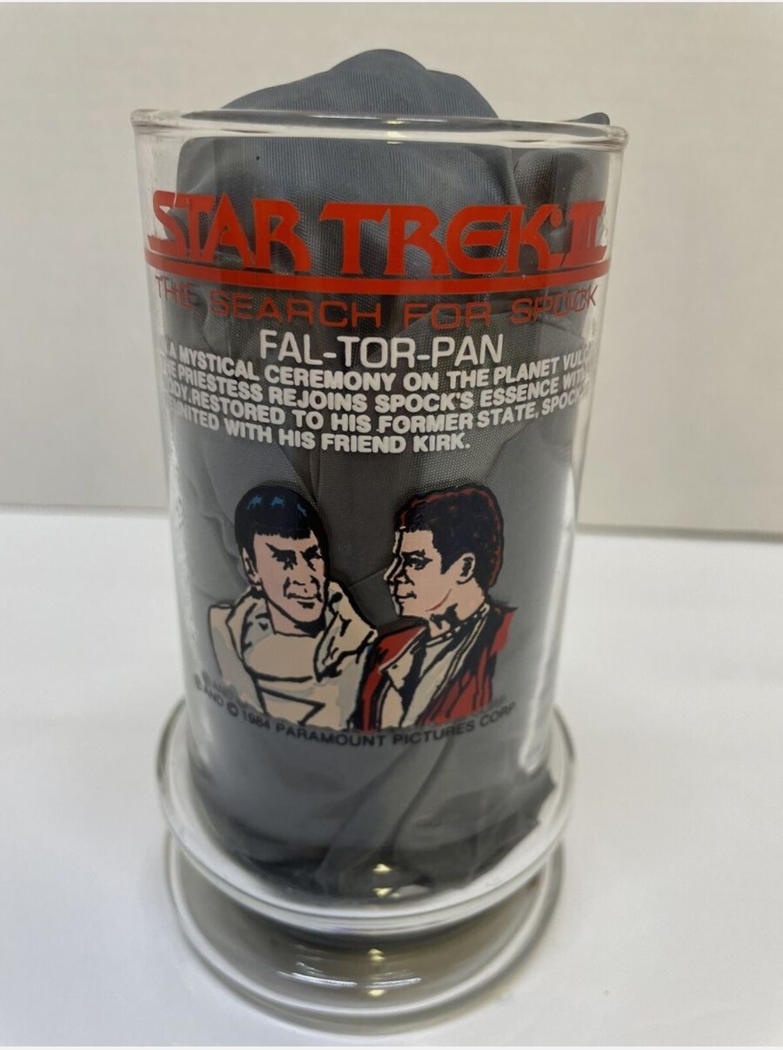 Star Trek III Search For Spock Fal-Tor-Pan Taco Bell Collector Glass 1984