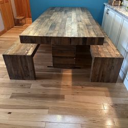Dining Table with benches 