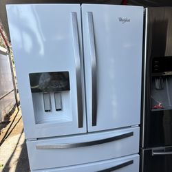 Whirlpool White 4 Door Refrigerator 