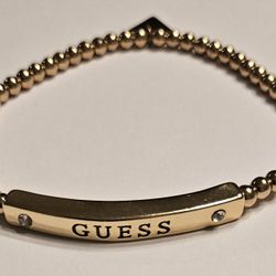 Guess Golden Finish Beads Bracelet