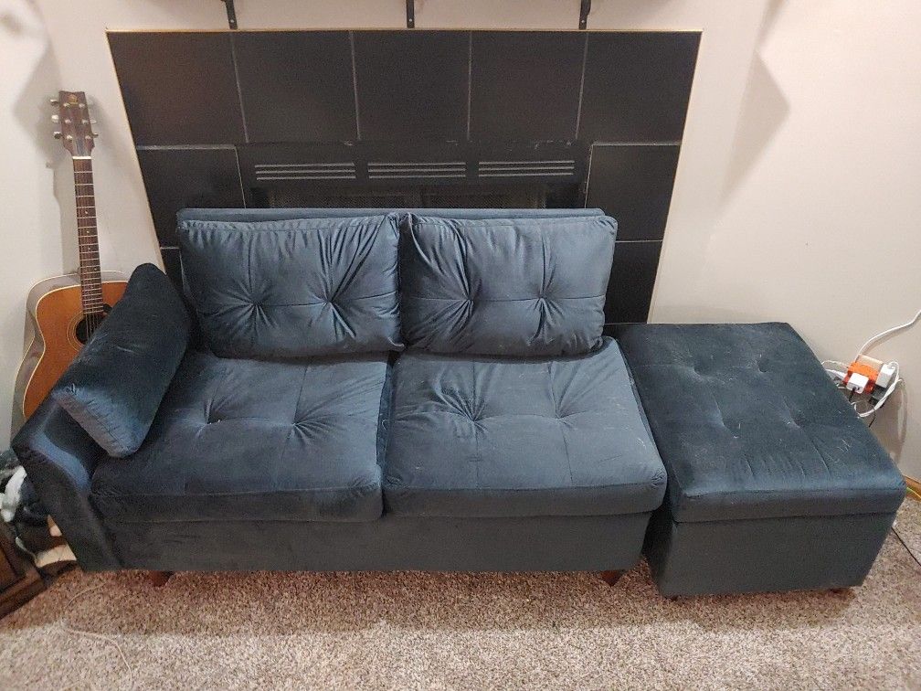 Small Couch, Ottoman