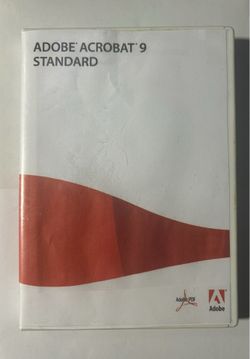 Adobe Acrobat 9 Standard DVD - Lifetime Key for Windows