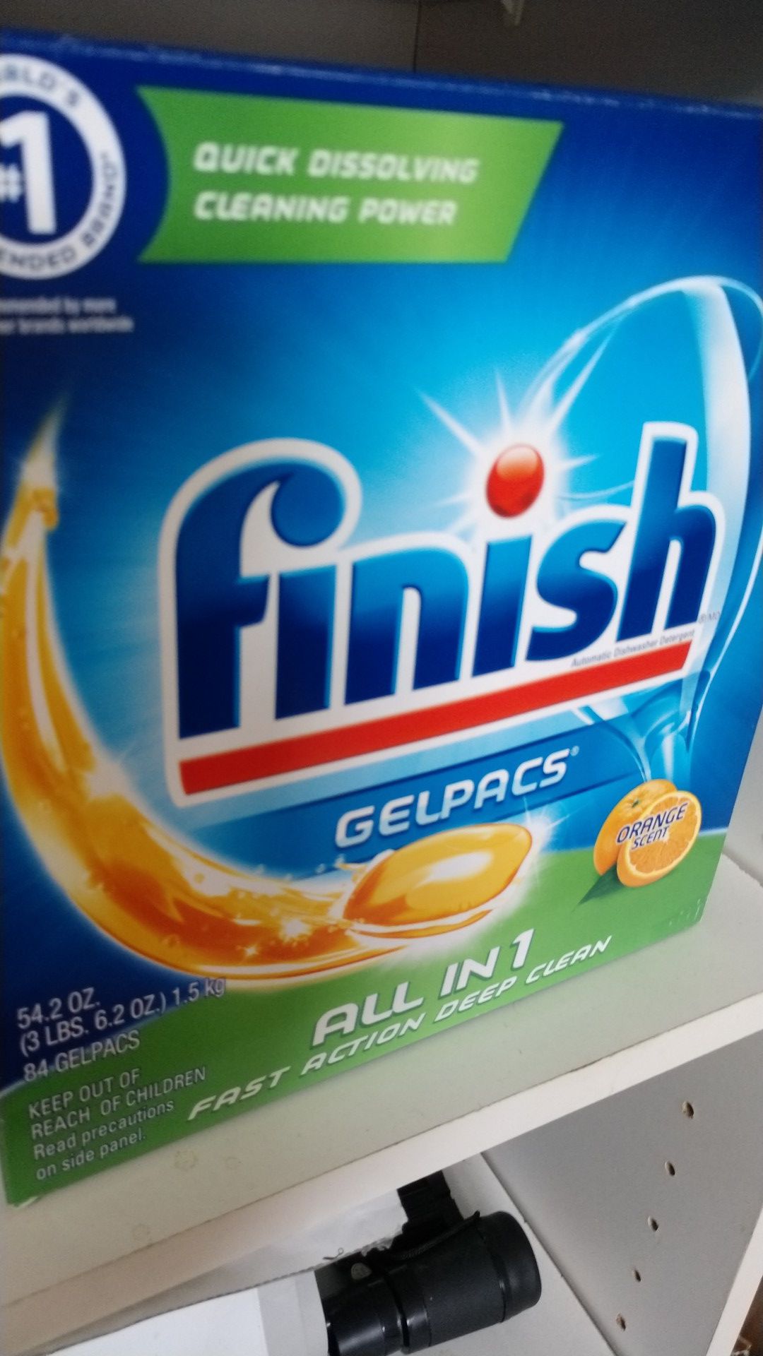 Finish gelpacs dishwasher pods 84 pack