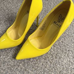 Yellow High Heels