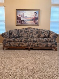 Tapestry sofa and love seat