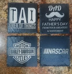 Dad Slate Coasters