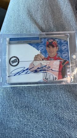 Jeff Gordon Autographed Card