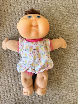 Cabbage Patch Kids Doll 2006 Play Along Brown Hair Blue Eyes Ice Cream Outfit