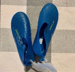 NEW Speedo Water Beach Pool Shoes For Kids Children Boys Girls, Size XL 11/12, Blue
